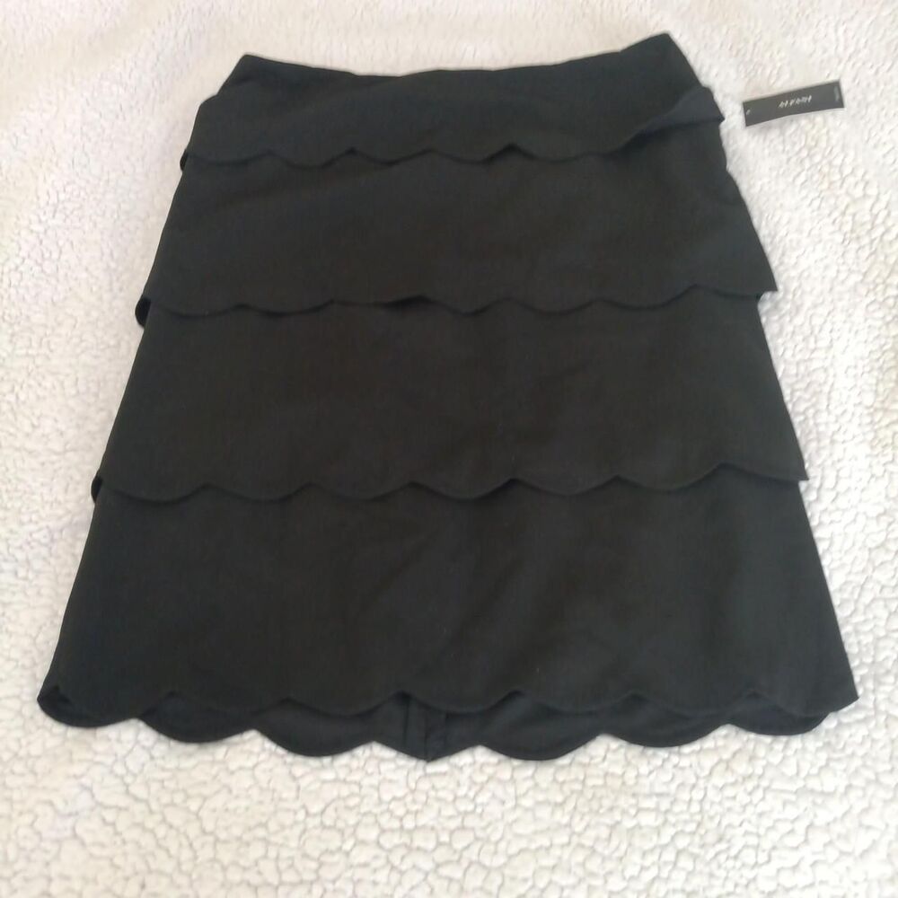 Alfani black tiered skirt Size 8